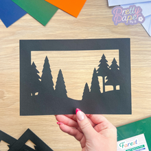 Load image into Gallery viewer, Forest Scene Aperture Silhouette