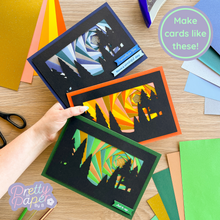 Load image into Gallery viewer, Forest Silhouette Iris Fold Cards