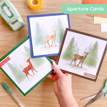 Load image into Gallery viewer, Forest Deer Aperture Card Pack