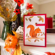 Load image into Gallery viewer, Friends of the Forest Card Making Kit | Iris Folding Craft Kit Beginner | Letterbox Craft Gift | Fox, Badger, Squirrel