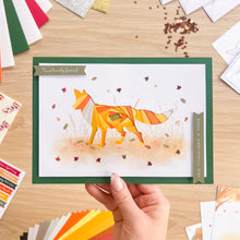 Load image into Gallery viewer, Friends of the Forest Card Making Kit | Iris Folding Craft Kit Beginner | Letterbox Craft Gift | Fox, Badger, Squirrel