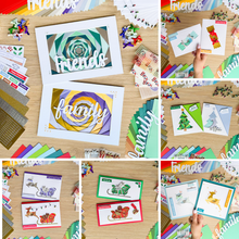 Load image into Gallery viewer, Friends and family Christmas Card Making Kit
