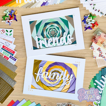 Load image into Gallery viewer, Friends and Family iris fold art