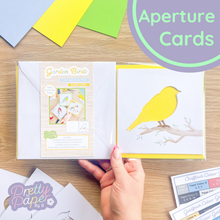 Load image into Gallery viewer, Garden Bird Greeting Card Aperture Pack
