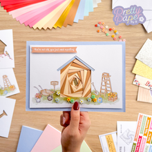 Load image into Gallery viewer, Iris Fold Garden Shed Card