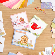 Load image into Gallery viewer, Three iris folding gardener's world cards