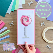 Load image into Gallery viewer, Gin Glass Aperture Card (Pack of 3) | 3 x Apertures, Coloured Card Blanks & Envelopes