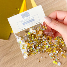 Load image into Gallery viewer, 15g packet of Pearl Gem mix with gold, cream, yellow and white pearl gem embellishments