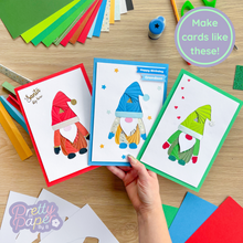 Load image into Gallery viewer, Three iris folding gonk cards