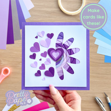 Load image into Gallery viewer, Half Daisy Flower Aperture Card (Pack of 3) | 3 x Apertures, Coloured Card Blanks & White Envelopes | Flower