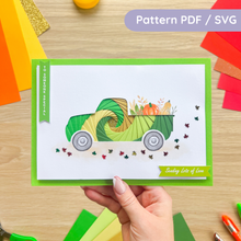 Load image into Gallery viewer, Harvest Truck Iris Folding Pattern