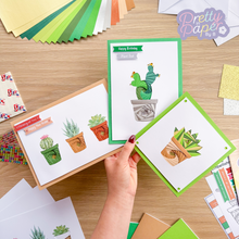 Load image into Gallery viewer, Three iris folding house plant cards