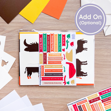 Load image into Gallery viewer, Add on extension pack for highland cow card making kit