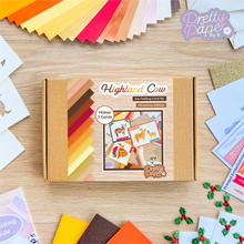 Load image into Gallery viewer, Highland Cow card making kit