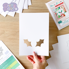 Load image into Gallery viewer, Holly leaves card aperture
