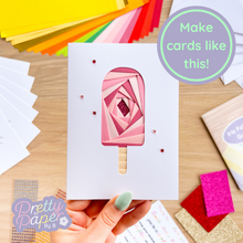 Load image into Gallery viewer, iris folding ice lolly card