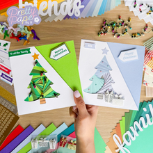 Load image into Gallery viewer, Iris fold Christmas trees
