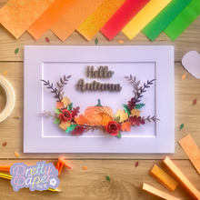 Load image into Gallery viewer, Pumpkin Iris Folding Pattern Mini PDF & SVG | Beginner Printable Download | Cut File | Card Making Template