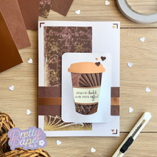 Load image into Gallery viewer, Coffee Cup Iris Folding Pattern PDF & SVG (Takeaway Edition) | Coffee Flask Beginner Iris Folding Guide Download