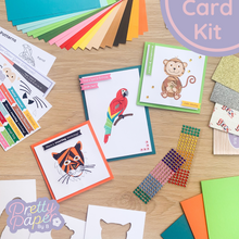 Load image into Gallery viewer, Jungle Animal Card Making Kit