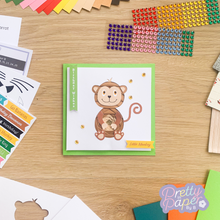 Load image into Gallery viewer, Iris fold Monkey card