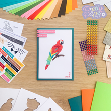 Load image into Gallery viewer, Iris fold parrot card