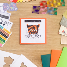 Load image into Gallery viewer, Iris fold tiger card