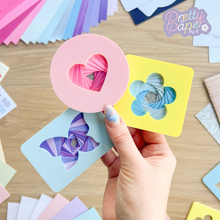 Load image into Gallery viewer, Three iris fold mini magnets