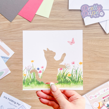 Load image into Gallery viewer, printed kitten aperture card