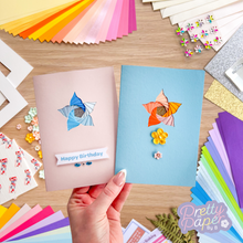 Load image into Gallery viewer, Two iris fold lily cards