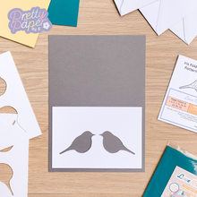 Load image into Gallery viewer, love bird aperture on grey card