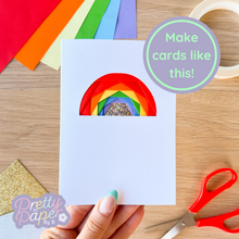 Load image into Gallery viewer, Make cards like this - rainbow