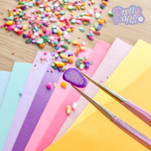 Load image into Gallery viewer, close-up of a purple piece