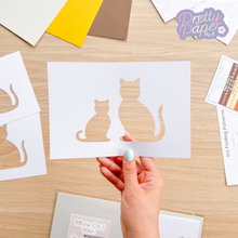 Load image into Gallery viewer, Mother Cat and Kitten aperture