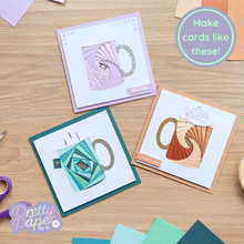 Load image into Gallery viewer, Make cards like these - three iris folding mug greeting cards