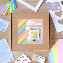 Load image into Gallery viewer, Nine paper hearts craft kit