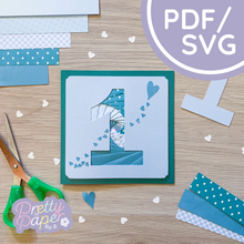 Load image into Gallery viewer, Number Template Bundle | Printable Document Download | SVG Cut File | Card Making Pattern
