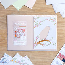 Load image into Gallery viewer, Woodland Owls Aperture Card (Pack of 3) | 3 x PRINTED Apertures, Coloured Card Blanks & Envelopes | Intermediate | Tawny, Barn, Snowy Owls