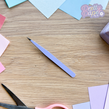 Load image into Gallery viewer, paper craft tweezers pastel lilac