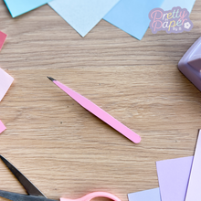Load image into Gallery viewer, paper craft tweezers pastel pink