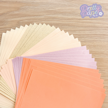Load image into Gallery viewer, 30 sheets of peaches and cream paper