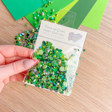 Load image into Gallery viewer, Pearl Gem Mix β Fields of Green, 3β8mm, 15g β Craft Embellishments