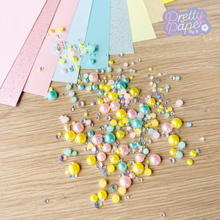 Load image into Gallery viewer, Pearl Gem Mix – Pastel Dreams, 3–10mm, 15g – Craft Embellishments