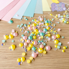 Load image into Gallery viewer, Pearl Gem Mix – Pastel Dreams, 3–10mm, 15g – Craft Embellishments