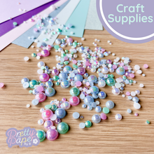Load image into Gallery viewer, Pearl Gem Mix – Magical Mermaid, 3–10mm, 15g – Craft Embellishments