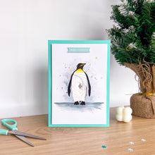 Load image into Gallery viewer, Penguins and Polar Bears Card Making Kit | Intermediate iris folding craft kit | Snowy Polar Animals