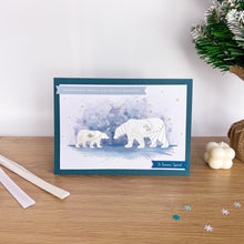 Load image into Gallery viewer, Penguins and Polar Bears Card Making Kit | Intermediate iris folding craft kit | Snowy Polar Animals