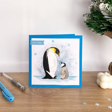 Load image into Gallery viewer, Penguins and Polar Bears Card Making Kit | Intermediate iris folding craft kit | Snowy Polar Animals