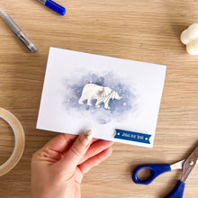 Load image into Gallery viewer, Penguins and Polar Bears Card Making Kit | Intermediate iris folding craft kit | Snowy Polar Animals