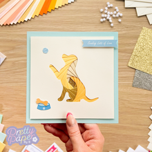 Load image into Gallery viewer, Playful Puppy Iris Folding Pattern PDF & SVG | Beginner Printable Download | Cut File | Christmas Card Making Template